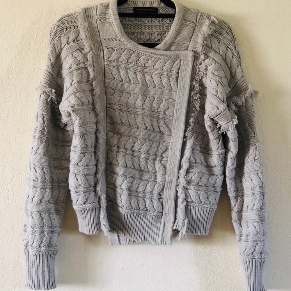 Banana Republic Fringe Sweater